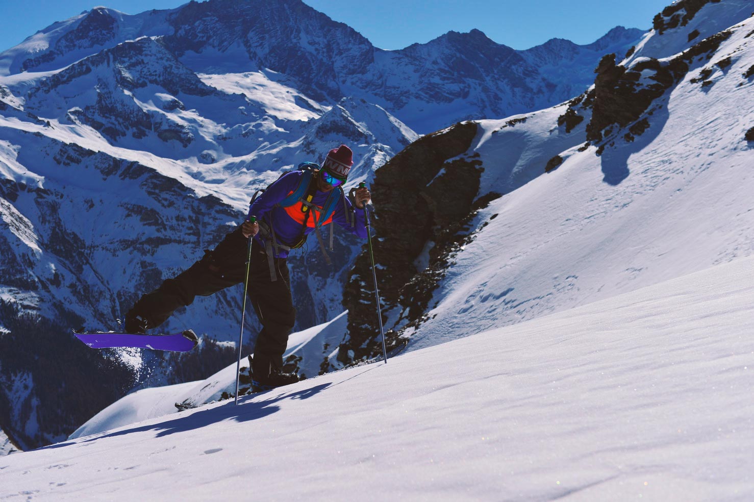 how to kickturn splitboard technique