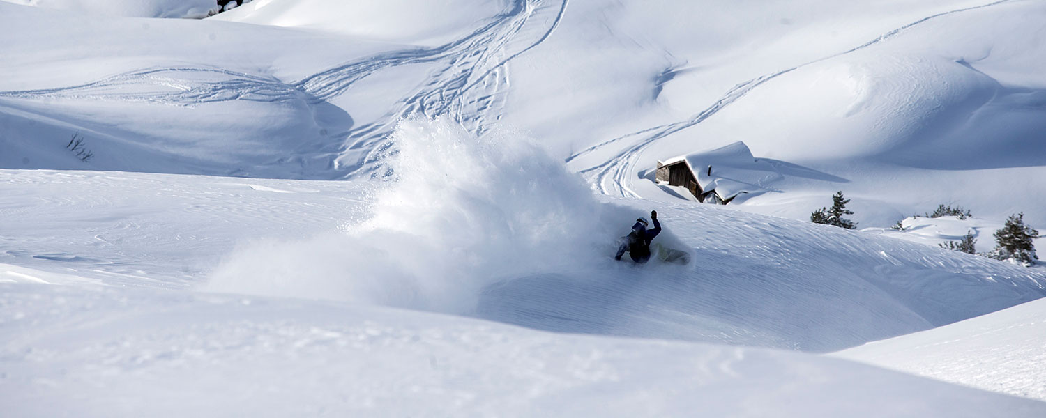 surfing on powder days